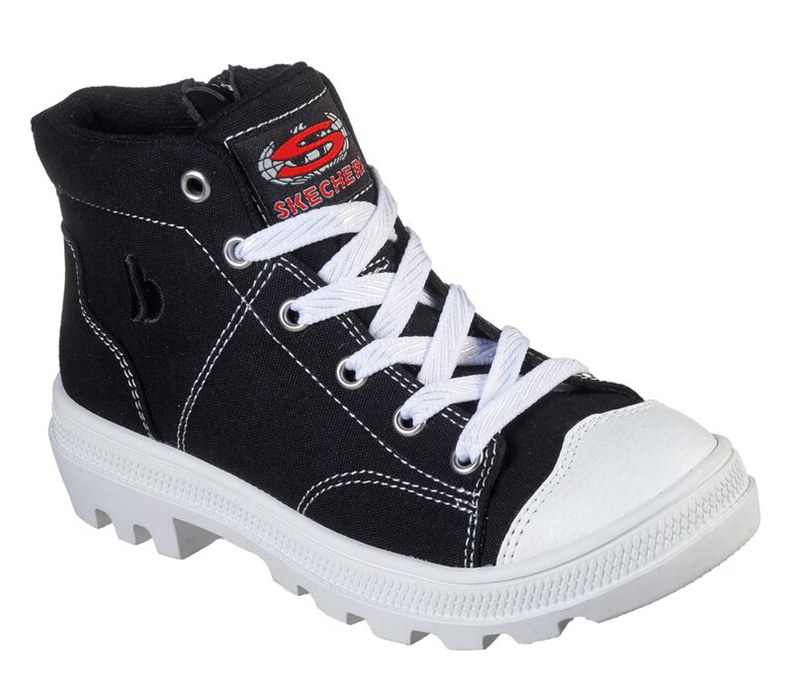 Skechers Flickor Svarta Sneakers - Roadies - True Roots Höga Topp - Sverige (ULOYB-5087)